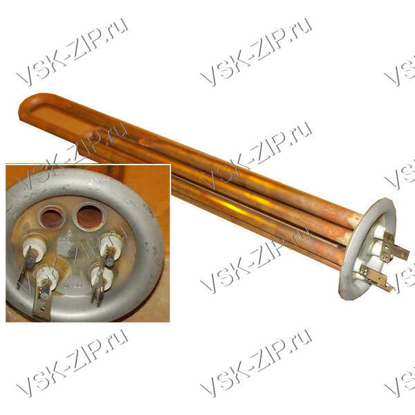 ТЭН 2000W (1.3+0.7), медь, тип вертик. (термекс-066052) Thermowatt