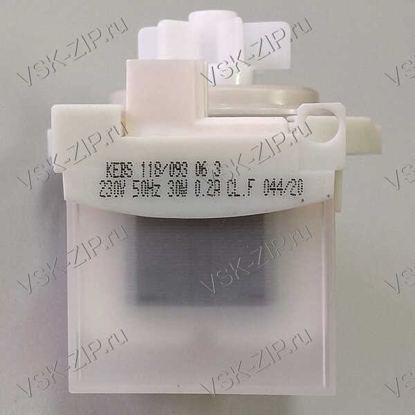 Насос COPRECI 30W 4 защелки, без улитки, круглый, фишка вперед, белый