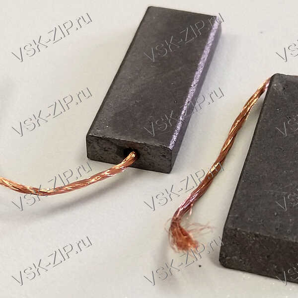 Щетки 5x12,5x35 для электродвигателя, провод от центра (комплект 2шт.)